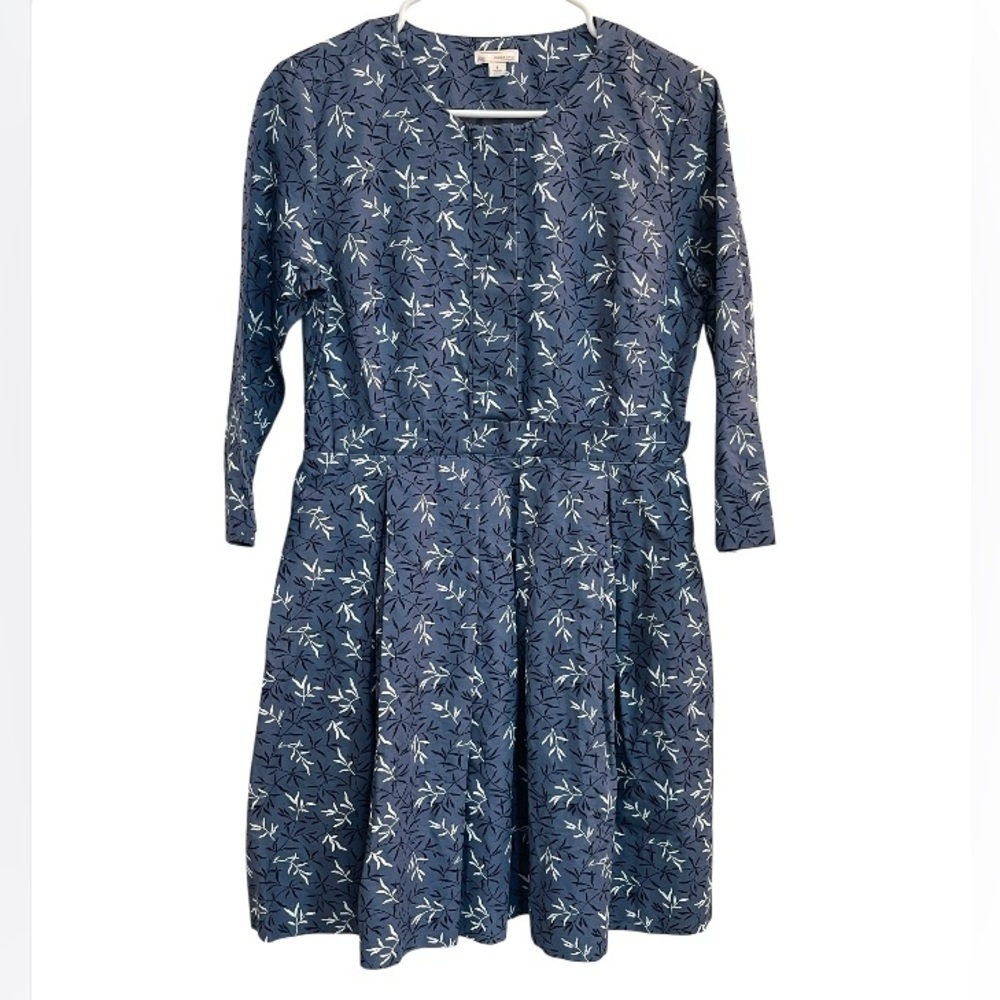 Gap Designed and Crafted Dress Fit & Flare Pockets- Women’s 6- Bamboo Leaf Print - Picture 3 of 13